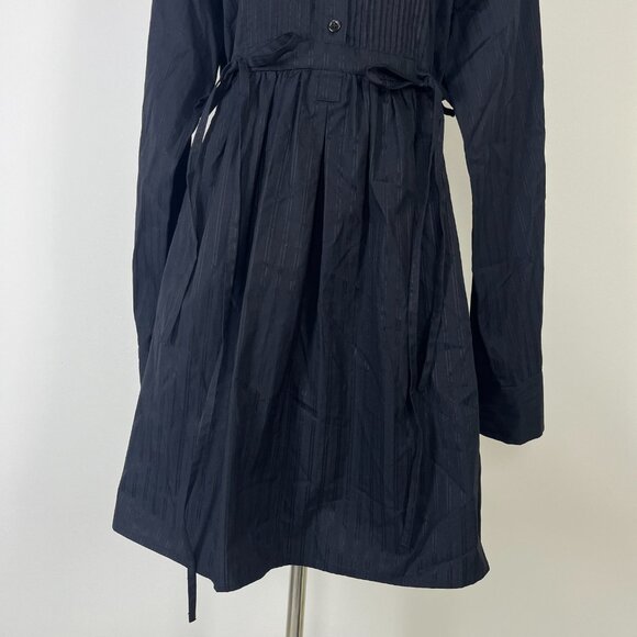 NWOT SEE BY CHLOÉ Long Sleeve Mini Shirt Dress Black Size 38 - Picture 4 of 12